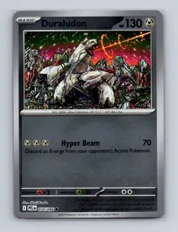 Duraludon 074 Pokemon Phantasmal Flames Shinji Kanda Reverse Holo Rare Card NM+c - Image 1