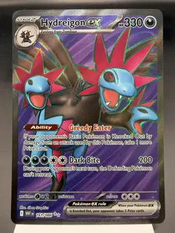 Hydreigon ex 161/086 - Full Art Holo - White Flare Pokemon Card MINT - Image 1