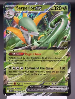 Serperior ex 003/086 - Ultra Rare Holo - Black Bolt Pokemon Card MINT - Image 1