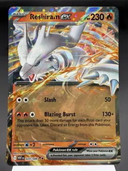 Reshiram ex 020/086 - Ultra Rare Holo - White Flare Pokemon Card NM - Image 1