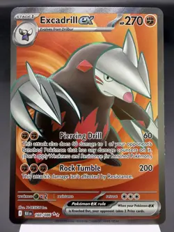 Excadrill ex 160/086 - Full Art Ultra Rare - Black Bolt Pokemon Card NM - Image 1