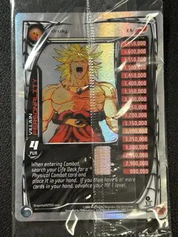Broly Lv2 Hi-Tech Foil Promo #F1 Limited Dragon Ball Z/GT (Score) DBZ Card UR - Image 1