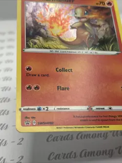 2021 Pokemon Charmander : Sword & Shield SWSH092 HOLO Promo - LP - Image 4