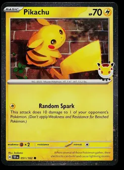 Pokemon Card - Pikachu Pokemon Day 2026 30th Anniversary 051/162 Holo - Image 1