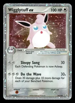 Wigglytuff ex 101/101 Hidden Legends HL Holo MP - Image 2
