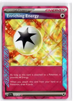 Pokemon TCG Enriching Energy 191/191 Sv08: Surging Sparks Ace Spec Holo - Image 1