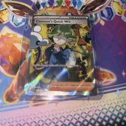 Clemont's Quick Wit 229/191 Ultra Rare Holo S&V Surging Sparks Pokemon TCG - Image 1