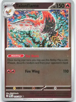 Talonflame 014/088 Uncommon Perfect Order Pokemon Shinji Kanda Reverse Holo NM - Image 1