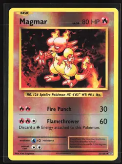 Pokemon TCG - Magmar Reverse Holo Uncommon XY - Evolutions 20/108 NM - Image 1