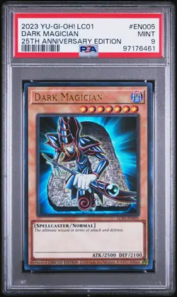 2023 Yu-Gi-Oh! Dark Magician Ultra Rare Limited Edition LC01-EN005 PSA 9 Mint - Image 1