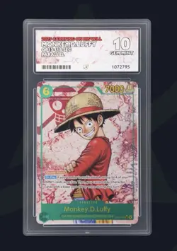 One Piece CCG Monkey.D.Luffy OP13-118 Alt Art SEC - English - Graded ACE 10 - Image 1