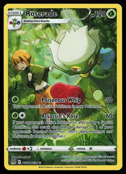 Roserade TG02/TG30 Holo Lost Origin Trainer Gallery Pokemon Card - Image 1
