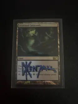 Drowned Catacomb Foil Shadow Signed By Artist Dave Kendall In Blue And Black - Image 1