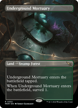 MTG - Underground Mortuary (Borderless) [Murders at Karlov Manor] Foil - Image 1