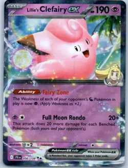 Pokemon tcg SV09: Journey Together Lillie's Clefairy ex Near Mint or Better - Image 1