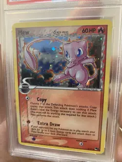 Pokemon Pop Series 5 Mew Holo PSA INVERTED BACK/HOLO BLEED DOUBLE ERROR Face 🌀 - Image 2