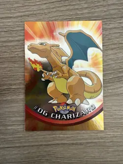Pokemon Topps • Charizard • Holo • USA • 1999 • Foil • Black Logo EXC• - Image 1