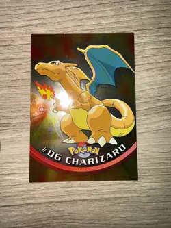 Pokemon Topps • Charizard • Holo • USA • 1999 • Foil • Black Logo EXC• - Image 2