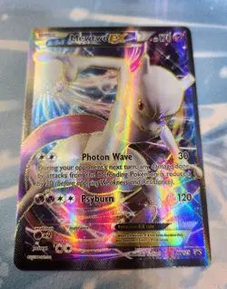 Pokemon TCG Mewtwo EX XY125 2016 Black Star Promo Full Art - Image 1