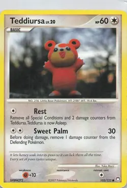 Teddiursa 105/123 Mysterious Treasures Pokemon - Image 1