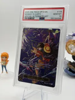 One Piece Monkey D. Luffy OP09-119 Secret Rare sp EN PSA 10 - Image 1