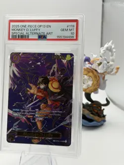 One Piece Monkey D. Luffy OP09-119 Secret Rare sp EN PSA 10 - Image 3
