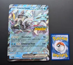 Schwarzes Kyurem EX SSP 048/191 | XXL Jumbo Pokemon Karte | Sturmische Funken - Image 1