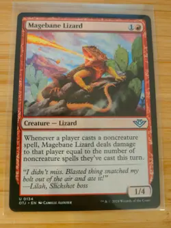 MTG Magebane Lizard 0134 Outlaws of Thunder Junction M/NM Free UK P&P - Image 1