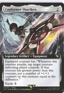 MTG Conformer Shuriken (0127) *Non-Foil* Ext Art Final Fantasy MT/NM Free Ship - Image 1