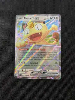 Meowth EX 62/88 Double Rare Perfect Order NM EN Mega Evolution Pokemon TCG - Image 1