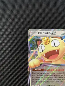 Meowth EX 62/88 Double Rare Perfect Order NM EN Mega Evolution Pokemon TCG - Image 2