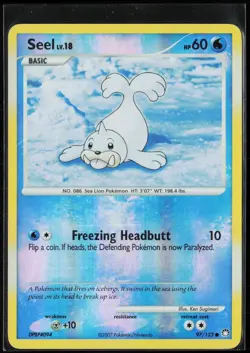 Seel 97/123 Common Mysterious Treasures Pokemon Reverse Holo Near Mint - Image 1
