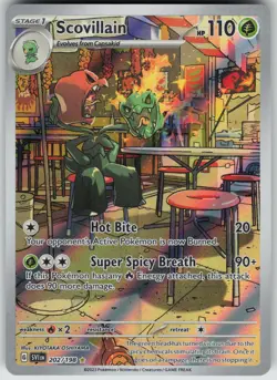 Scovillain 202/198 Illustration Rare Scarlet & Violet Pokemon Holo Near Mint - Image 3