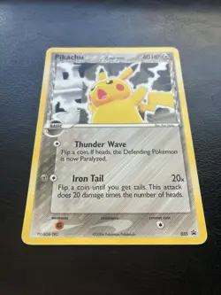 Pikachu 035 Nintendo Black Star Promo NON-HOLO Pokemon Official Magazine Summer - Image 2