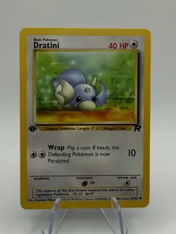 Pokemon TCG - Dratini 53/82 1st Edition Common - WOTC Team Rocket - Image 1