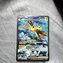 Pokemon Zapdos EX 200 HP Full Art Holo Card 202/165 Lightning SV151 Basic - Image 2