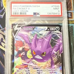 PSA 9 - 2022 POKEMON SWSH FA/CROBAT V LOST ORGIN #TG20 - Image 5