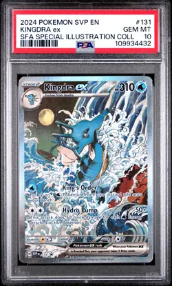 2024 POKEMON SVP EN-SV BLACK STAR PROMO #131 KINGDRA EX PSA 10 #432 - Image 1