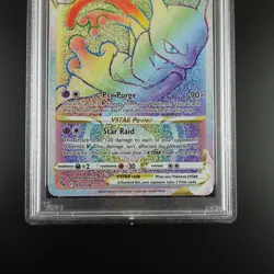 PSA 9 Mewtwo Vstar 079/078 Pokemon Go Full Art Rainbow Graded Pokemon Card - Image 3