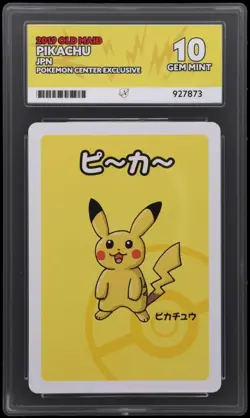 Pokemon Pikachu TCG Old Maid 2019 Ace Gem Mint 10 Japanese Graded Card - Image 1