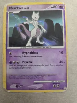 Pokemon Legends Awakened LA 11/146 MP Mewtwo Trading Card Collectible Rare - Image 1