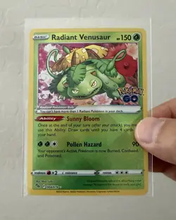 Radiant Venusaur Pokemon GO 004/078 NM - Image 1
