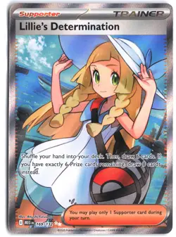 Lillie's Determination 169/132 Ultra Rare Mega Evolution Pokemon - Image 1