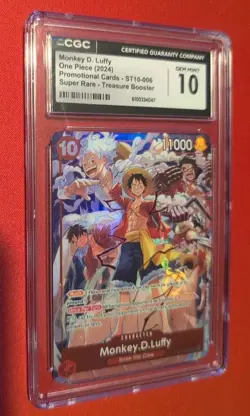 Monkey D. Luffy ST10-006 One Piece Day Dallas 2025 Promo CGC 10 - Image 2