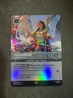 Disney Lorcana - Pocahontas - Steadfast Traveler - 220/204 Promo - Wilds Unknown - Image 1