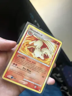 Ninetales 32/123 Mysterious Treasures Regular Small Crease DMG Pokemon Card - Image 3