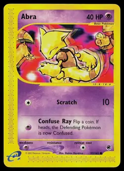 Pokemon Card - Abra Expedition Base Set 93/165 Common - Image 1