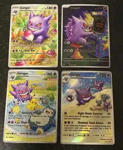 8x Gengar Holo Fan Art Custom Card x8 - Image 2