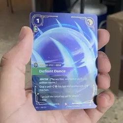 Riftbound Defiant Dance Irelia Signature Spell Card SPO-104/221 Eng - Image 1