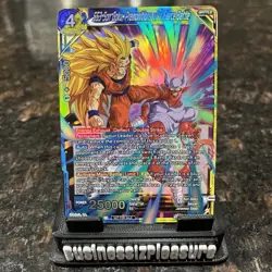 SS3 Son Goku Premonitions of a Fierce Battle Alt Foil Dragon Ball Super Card NM - Image 1